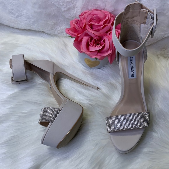 Steve Madden Sultry W/Rhinestones Strap Heels - Picture 3 of 16